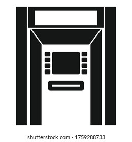 Atm payment icon. Simple illustration of atm payment vector icon for web design isolated on white background
