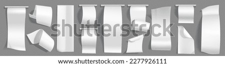Atm payment receipt paper mockup set. 3d realistic transaction bill from shop. Blank cash checkout collection from supermarket or bank. Shop voucher form on transparent baclground. Pos terminal cheque