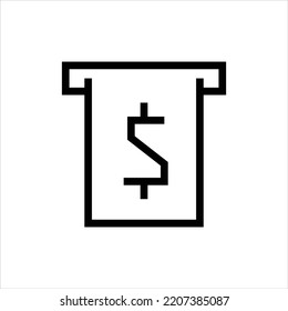 ATM payment vector icon symbol design