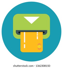 ATM payment vector illustration.