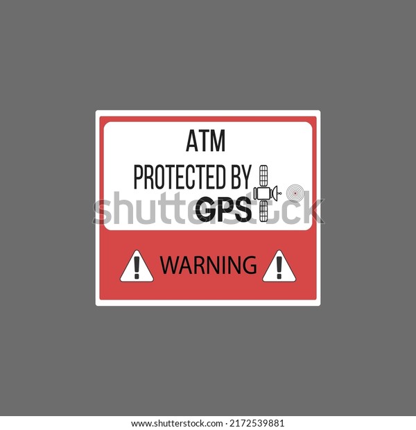 \
ATM protected by\
GPS. Protected by GPS. GPS Sticker Anti Theft Vehicle Tracking\
Security Warning Alarm Safety Decal vehicle. GPS Alarm Security\
Caution Warning Decal\
Stick