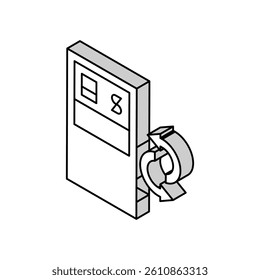 atm services isometric icon vector. atm services sign. isolated symbol illustration