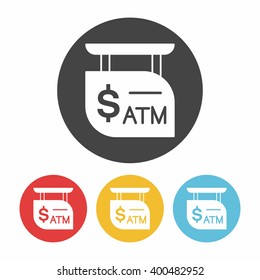 ATM sign icon