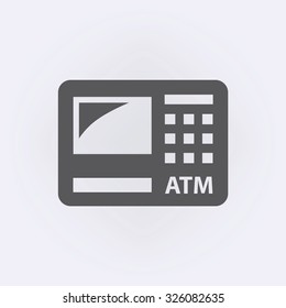 ATM sign icon . Vector illustration