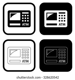 ATM sign icon . Vector illustration