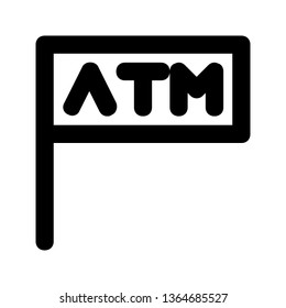 ATM signpost icon