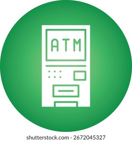 ATM sinle vector icon illustration