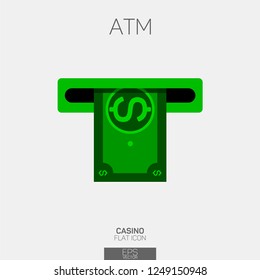 ATM terminal color icon