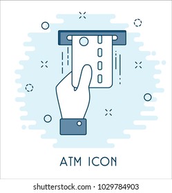 ATM Terminal flat icon