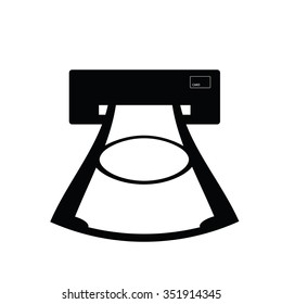 atm vector in black and white color