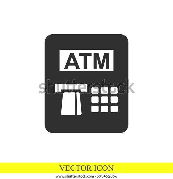 Atmのベクター画像アイコン のベクター画像素材 ロイヤリティフリー