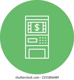 ATM vector icon. Can be used for printing, mobile and web applications.