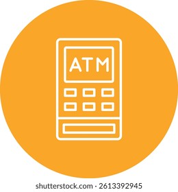 Atm vector icon. Can be used for printing, mobile and web applications.