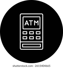 Atm vector icon. Can be used for printing, mobile and web applications.