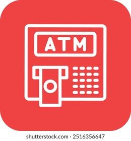 Atm Vector Icon Design Illustration