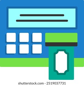 ATM Vector Icon Design Symbol