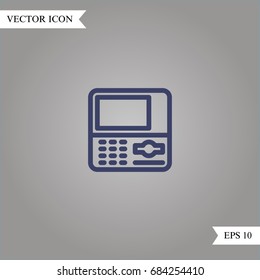 Atm vector icon, illustration symbol