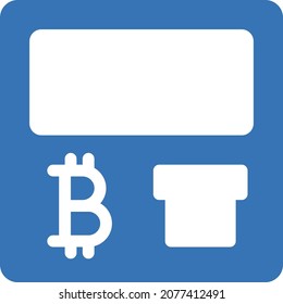 atm vector illustration isolated on a transparent background . glyph vector icons for concept or web graphics.