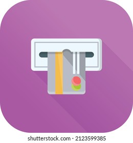 atm Vector illustration on a transparent background.Premium quality symmbols.Vector line flat icon for concept and graphic design.
