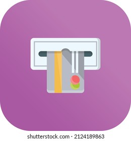 atm Vector illustration on a transparent background.Premium quality symmbols.Vector line flat icon for concept and graphic design.
