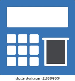 ATM-Vektorgrafik auf transparentem Hintergrund. Hochwertige Symbole. Glyphen Vektorsymbole für Konzept und Grafikdesign. 
