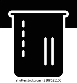 ATM  Vector illustration on a transparent background. Premium quality symmbols. Glyphs vector icons for concept and graphic design. 
