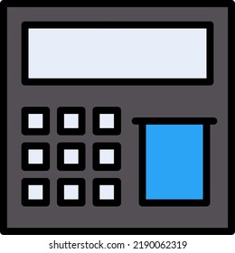 ATM Vector illustration on a transparent background.Premium quality symmbols.Stroke vector icons for concept and graphic design.