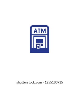 ATM vector isolated icon