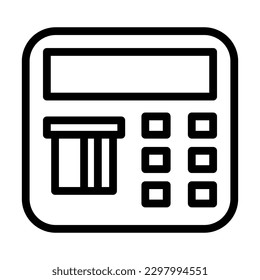 ATM Vector Line Icon Design