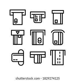 atm withdrawal icon or logo isolated sign symbol vector illustration - Collection of high quality black style vector icons
