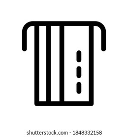 icono de retiro atm o logotipo símbolo de signo aislado ilustración vectorial - iconos vectoriales de estilo negro de alta calidad
