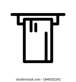 atm withdrawal icon or logo isolated sign symbol vector illustration - high quality black style vector icons
