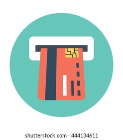 Atm Withdrawal Vector Icon