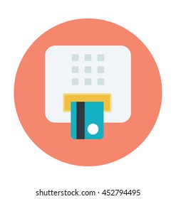 Atm Withdrawal Vector Icon