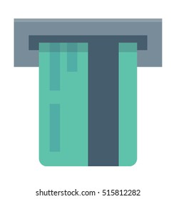 Atm Withdrawal Vector Icon