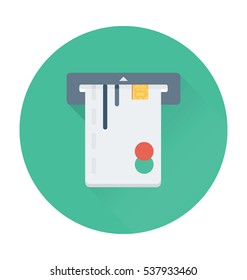 Atm Withdrawal Vector Icon