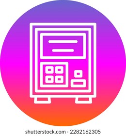 AtmLine Gradient Circle Vector Icon Design