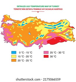 atmosphere  cartography  climate  map  drawing  air  pressure  temperature  vector  turkey