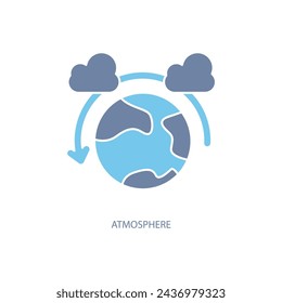 atmosphere concept line icon. Simple element illustration. atmosphere concept outline symbol design.