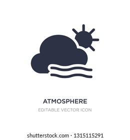 atmosphere icon on white background. Simple element illustration from Weather concept. atmosphere icon symbol design.