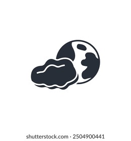 icono de atmósfera. Vector. Trazo editable. signo de estilo lineal para uso Diseño web, logotipo. Ilustración de símbolo.