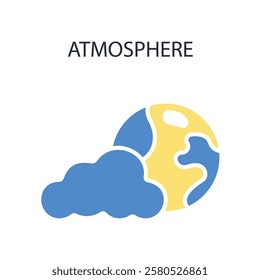 atmosphere icon. vector.Editable stroke.linear style sign for use web design,logo.Symbol illustration.