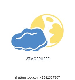 atmosphere icon. vector.Editable stroke.linear style sign for use web design,logo.Symbol illustration.