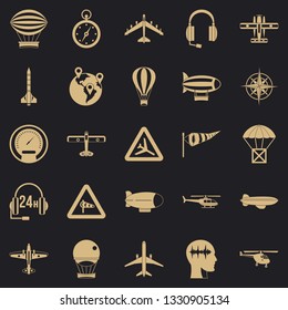 Atmosphere icons set. Simple set of 25 atmosphere vector icons for web for any design
