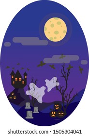 the atmosphere of midnight at halloween