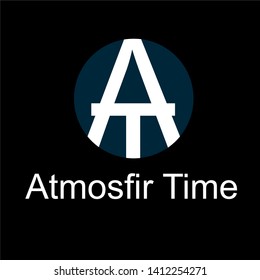 Atmosphere of a modern style round logo