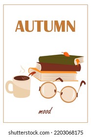  Atmospheric autumn card 
 Vector design for postcard, poster, flyer, web and typography.