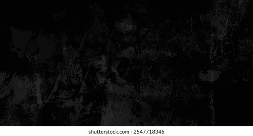 Atmospheric Black Grunge Background with Subtle Scratches and Layered Textural Depths
