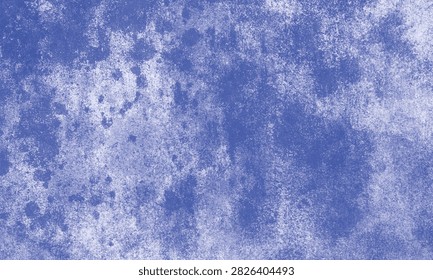 Atmospheric blue concrete textured surface contrasted with heavy grunge splatter and rough noise for dramatic artistic print compositions