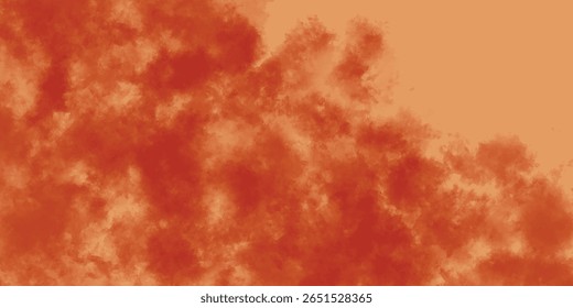 Nuvem Atmosférica Formada a partir de Pigmento Vermelho em uma Tela Suave

